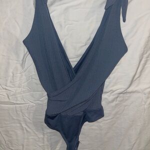 Dynamite navy blue bodysuit